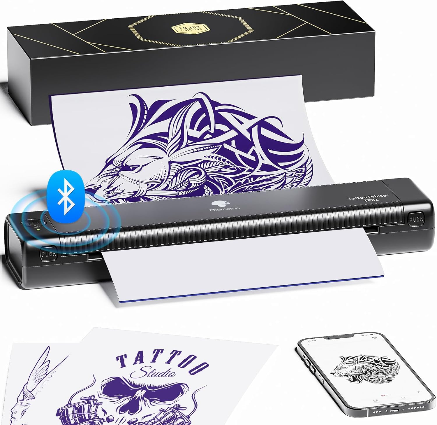 M08F tattoo printerタトゥー用紙10枚付属モバイルプリンター printer